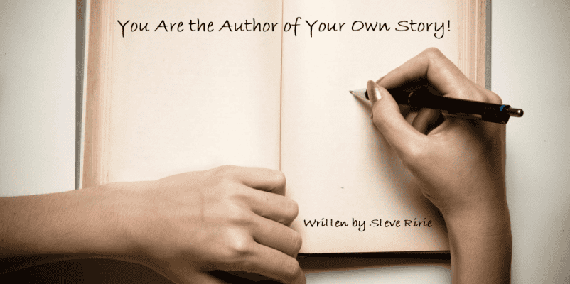 hand writing in an open blank book